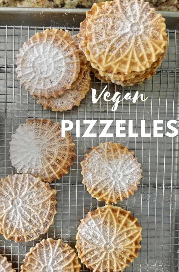 Vegan pizzelles