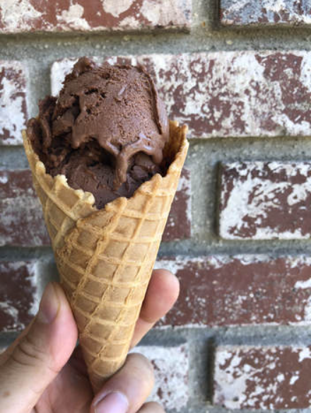 
salted chocolate truffle vegan ice cream